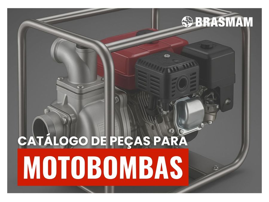 Capa do catálogo de peças para motobombas