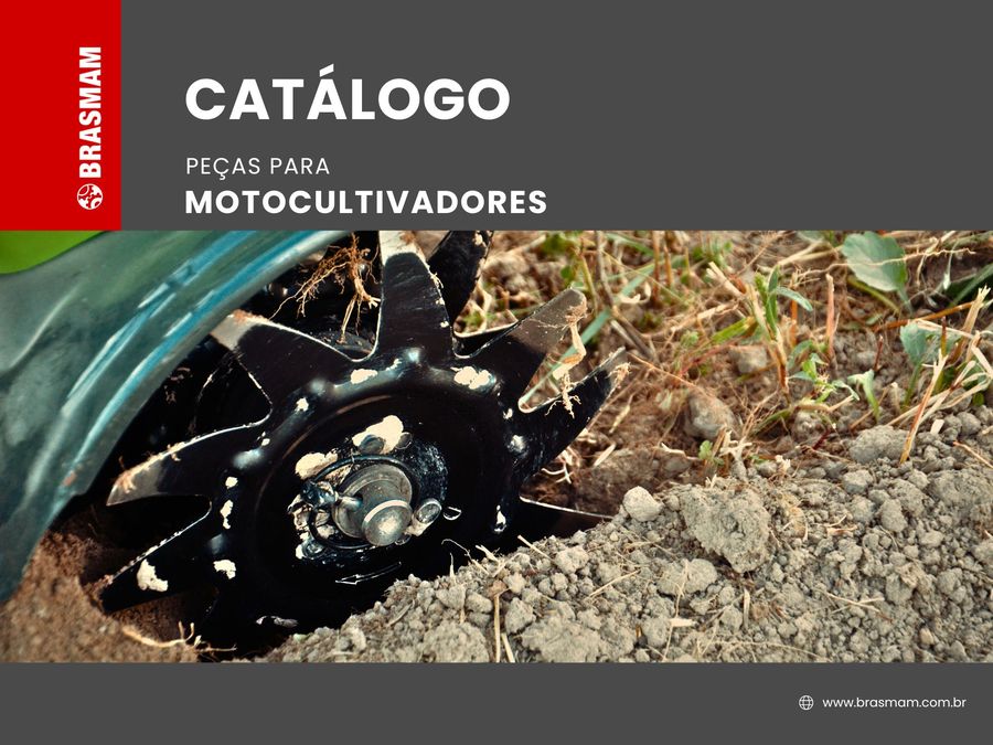 Capa do catálogo de motocultivadores