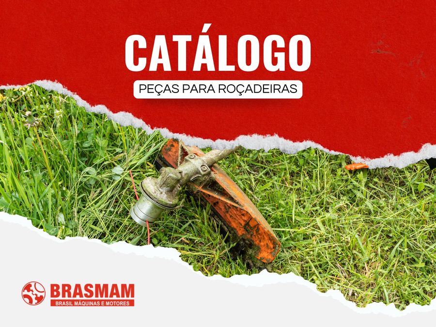 Capa do catálogo de peças para roçadeiras