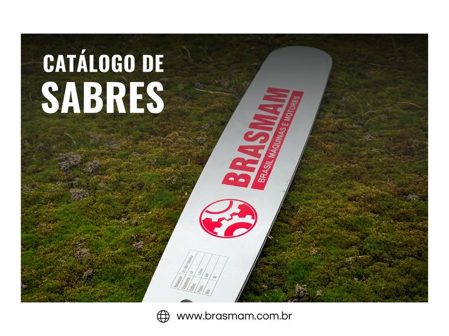 Capa do catálogo de sabres Brasmam